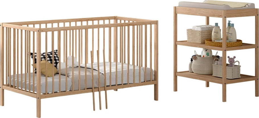 Set dětského nábytku z bukového dřeva 2 ks Dino – Vipack Vipack