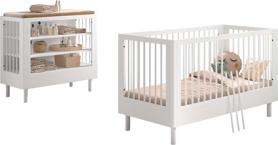 Set dětského nábytku z bukového dřeva 2 ks Forrest – Vipack Vipack