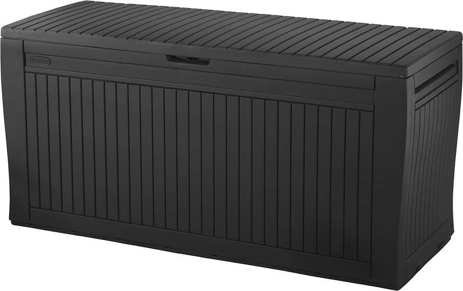 Antracitový plastový zahradní úložný box Comfy – Keter Keter