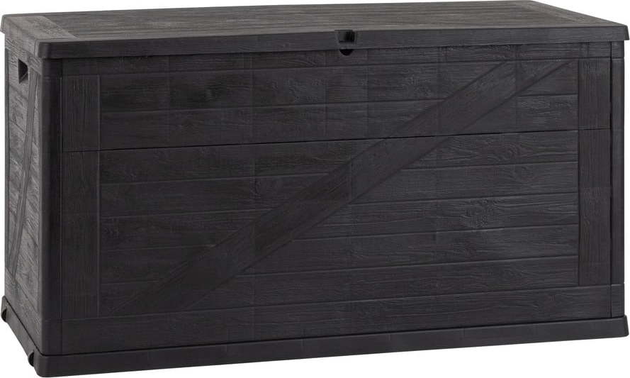 Antracitový zahradní úložný box Wood – Toomax TOOMAX