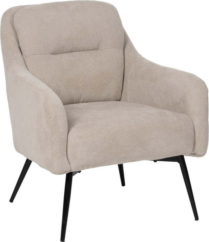 Béžové žinylkové křeslo Classic – Ixia Ixia