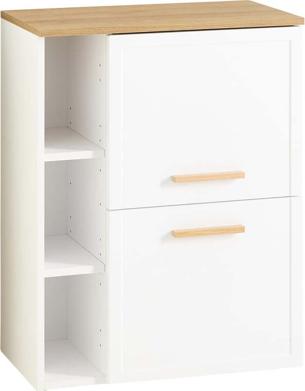 Bílá nízká/závěsná koupelnová skříňka 77x60 cm Quickset 383 – Pelipal Pelipal