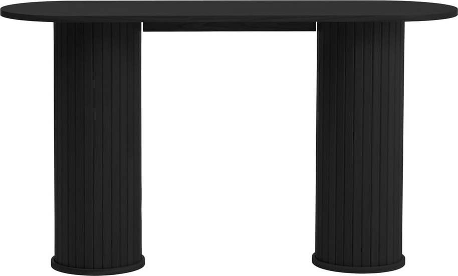 Černý konzolový stolek 40x130 cm Nola – Unique Furniture Unique Furniture