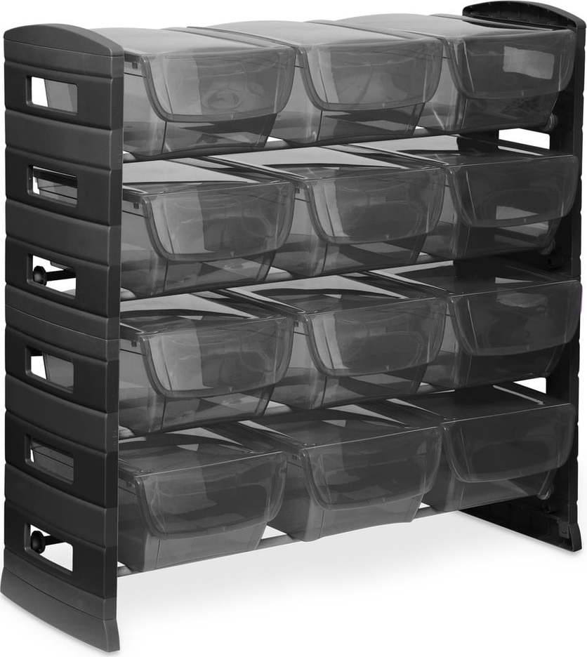 Černý plastový úložný regál 79x80 cm Utility One – Toomax TOOMAX