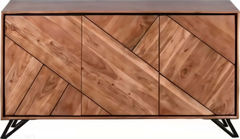 Komoda z masivu akácie v přírodní barvě 180x86x40 cm Ambala – Interia Home & Living Interia Home & Living