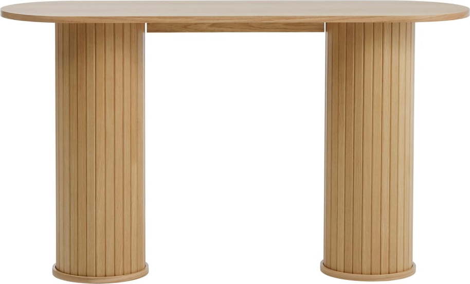 Konzolový stolek v přírodní barvě 40x130 cm Nola – Unique Furniture Unique Furniture