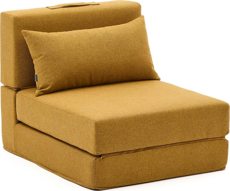 Rozkládací křeslo v hořčicové barvě Arty – Kave Home Kave Home