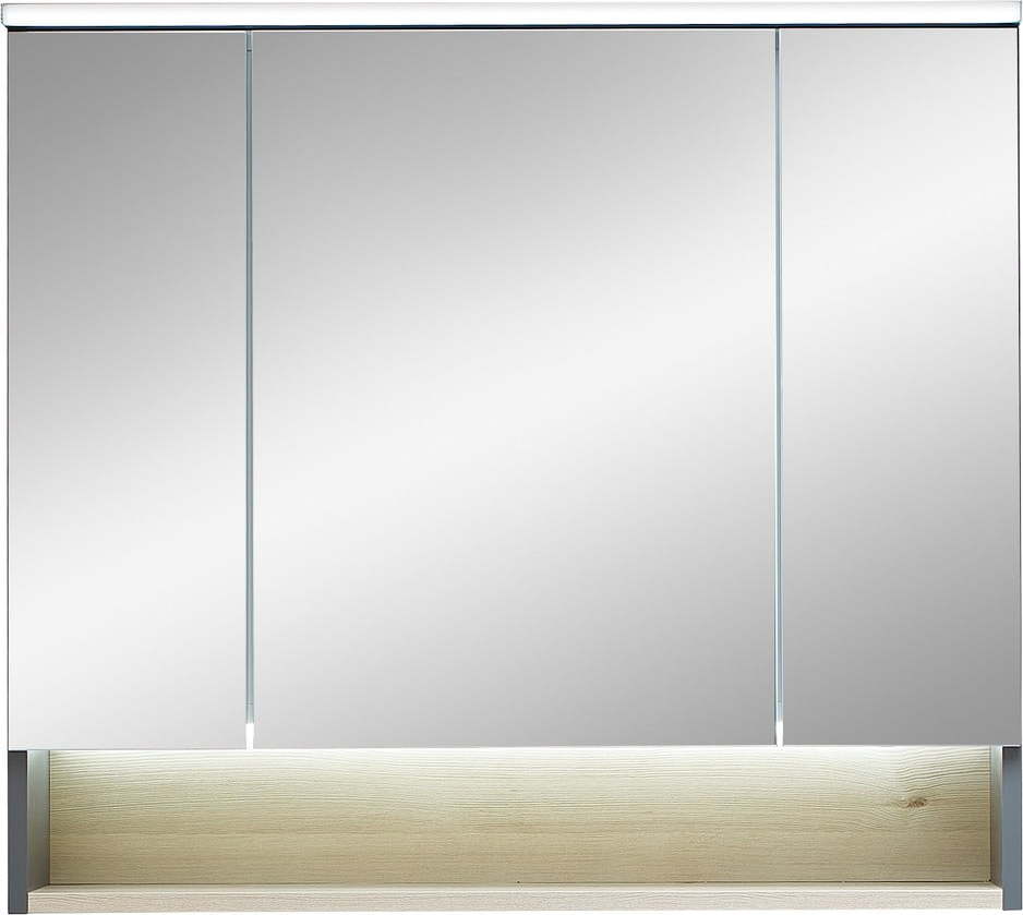 Šedá/v přírodní barvě koupelnová skříňka v dekoru borovice 72x80 cm Quickset 394 – Pelipal Pelipal