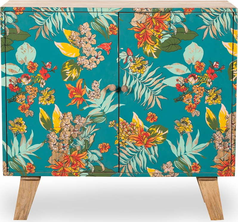 Skříňka v tyrkysovo-přírodní barvě 90x85x40 cm Reipur – Interia Home & Living Interia Home & Living