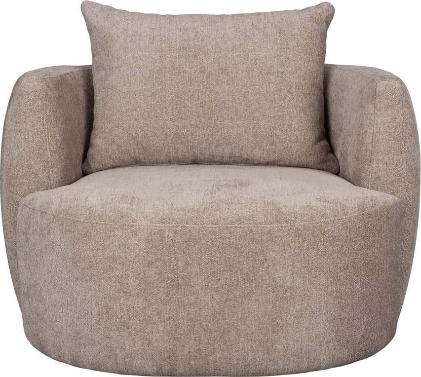 Světle hnědé křeslo Rocca – Dutchbone Dutchbone