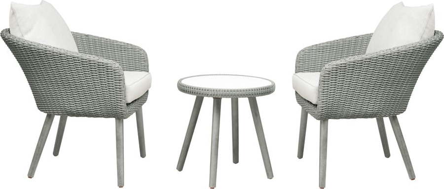 Světle šedý zahradní lounge set Bistro – Unique Furniture Unique Furniture