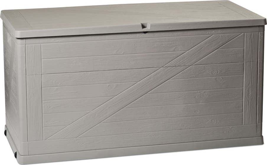 Světle šedý zahradní úložný box Wood – Toomax TOOMAX