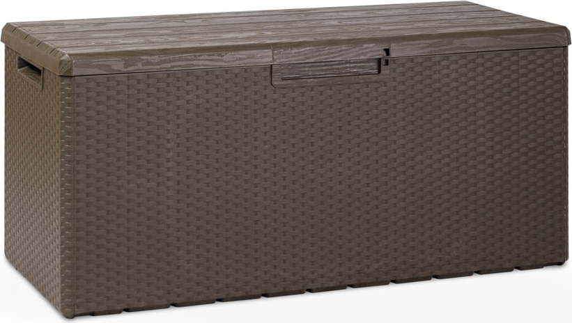 Tmavě hnědý zahradní úložný box Portofino – Toomax TOOMAX