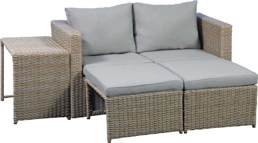 Zahradní lounge set pro 2 v béžové a světle hnědé barvě Modular – Unique Furniture Unique Furniture