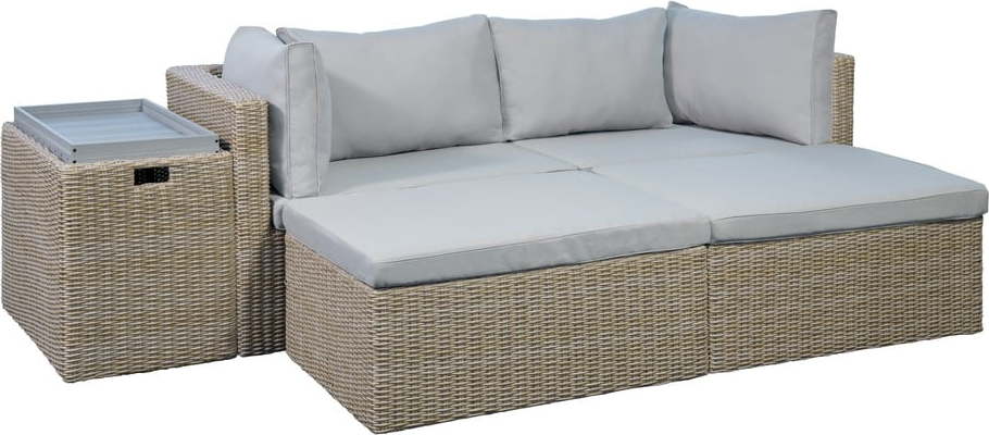 Zahradní lounge set v béžové a světle hnědé barvě Modular – Unique Furniture Unique Furniture