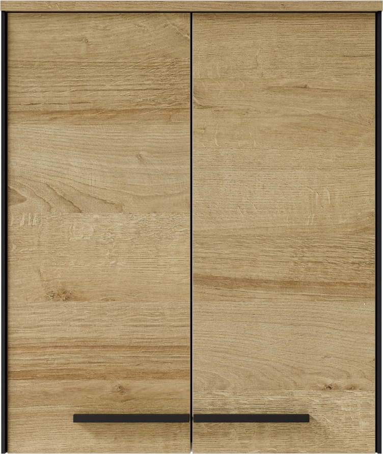 Závěsná koupelnová skříňka v dekoru dubu v přírodní barvě 72x60 cm Quickset 395 – Pelipal Pelipal