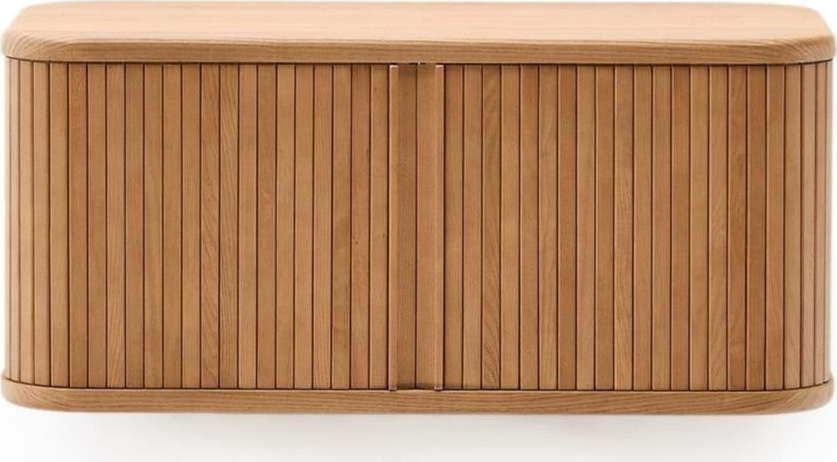 Závěsná skříňka pod umyvadlo v dekoru jasanu v přírodní barvě 90x40 cm Mailen – Kave Home Kave Home