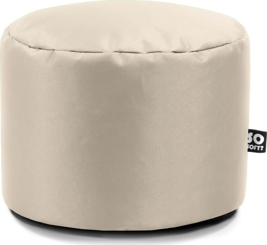 Béžový dětský sedací vak z imitace kůže Dot M – So Soft? So Soft?