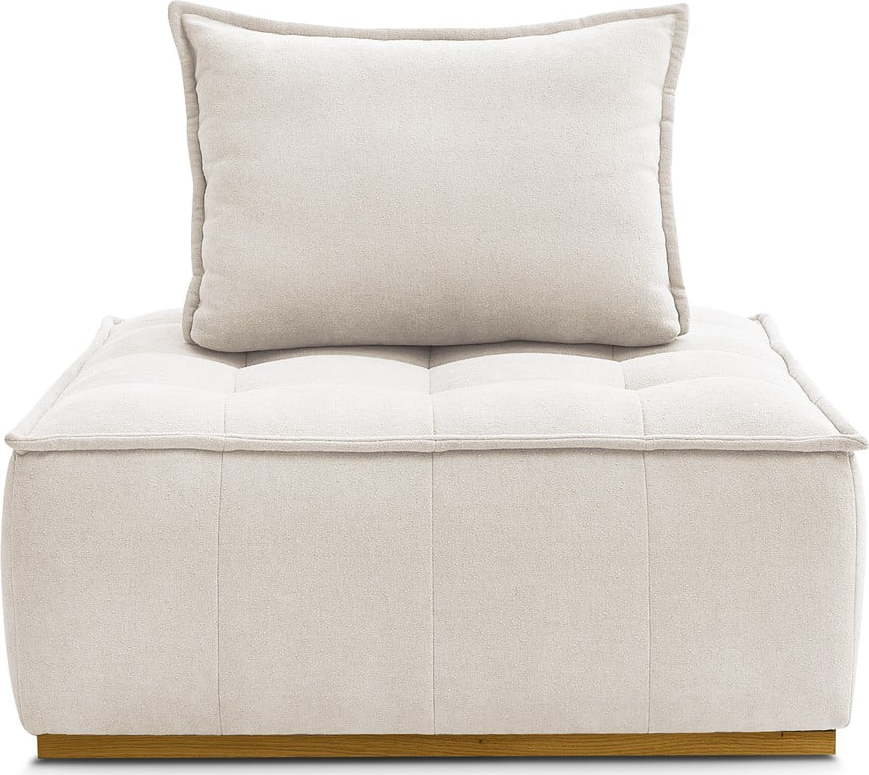 Bílé křeslo z textilie bouclé Elisa – Bobochic Paris Bobochic Paris