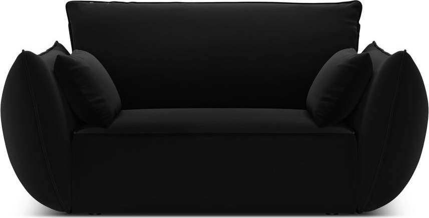 Černé sametové křeslo Vanda – Mazzini Sofas Mazzini Sofas
