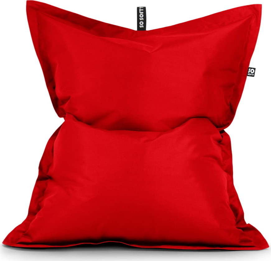Červený dětský sedací vak Pad M – So Soft? So Soft?