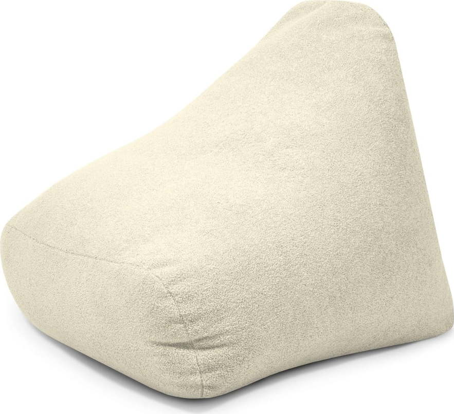 Krémový dětský sedací vak z textilie bouclé Snug 80 – SLOWDOWN SLOWDOWN