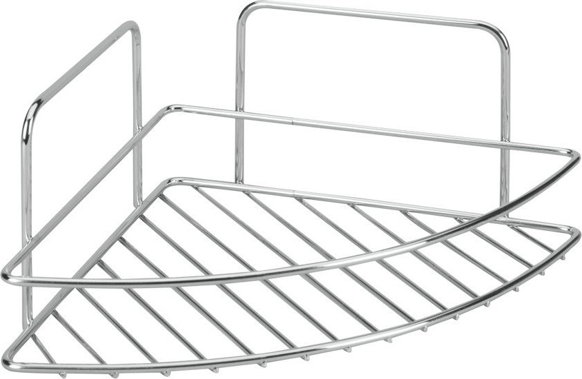 Ocelová koupelnová polička v leskle stříbrné barvě Luxy – Metaltex Metaltex