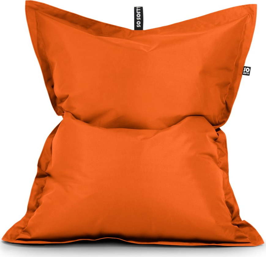 Oranžový dětský sedací vak Pad M – So Soft? So Soft?