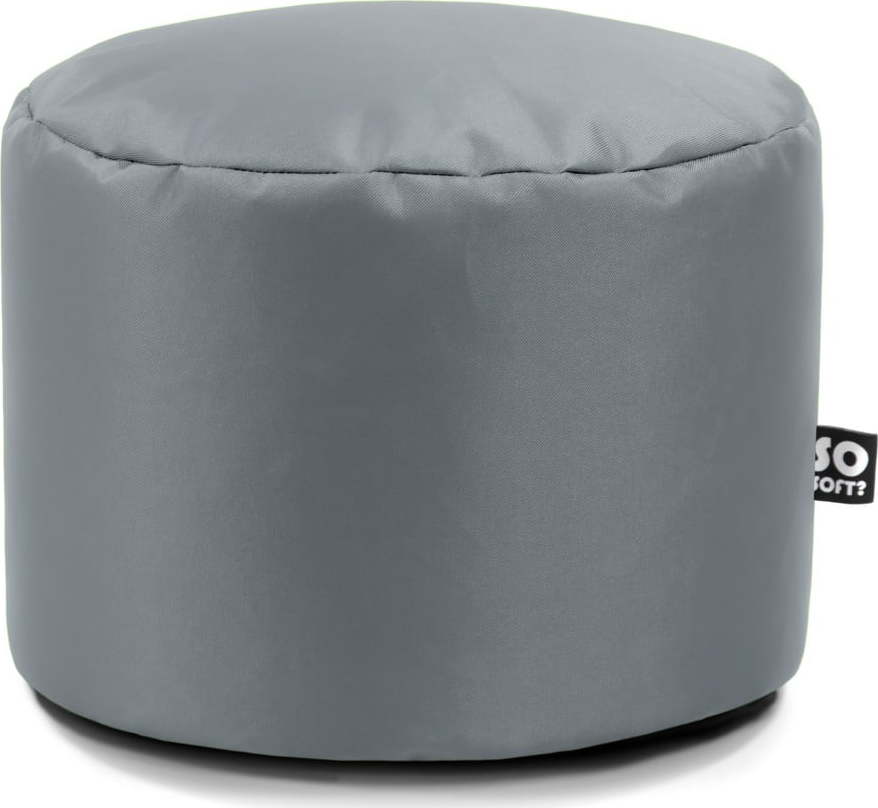 Šedý dětský sedací vak z imitace kůže Dot M – So Soft? So Soft?