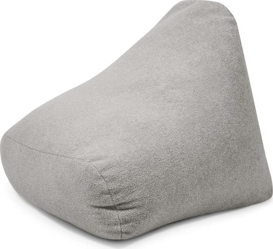 Světle šedý dětský sedací vak z textilie bouclé Snug 80 – SLOWDOWN SLOWDOWN