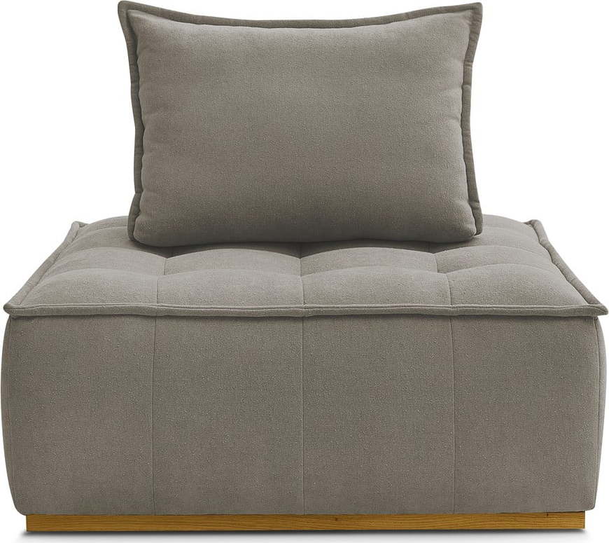 Taupe křeslo z textilie bouclé Elisa – Bobochic Paris Bobochic Paris