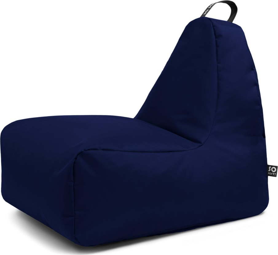 Tmavě modrý dětský sedací vak Chill M – So Soft? So Soft?