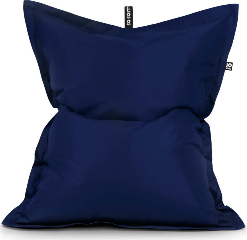 Tmavě modrý dětský sedací vak Pad M – So Soft? So Soft?