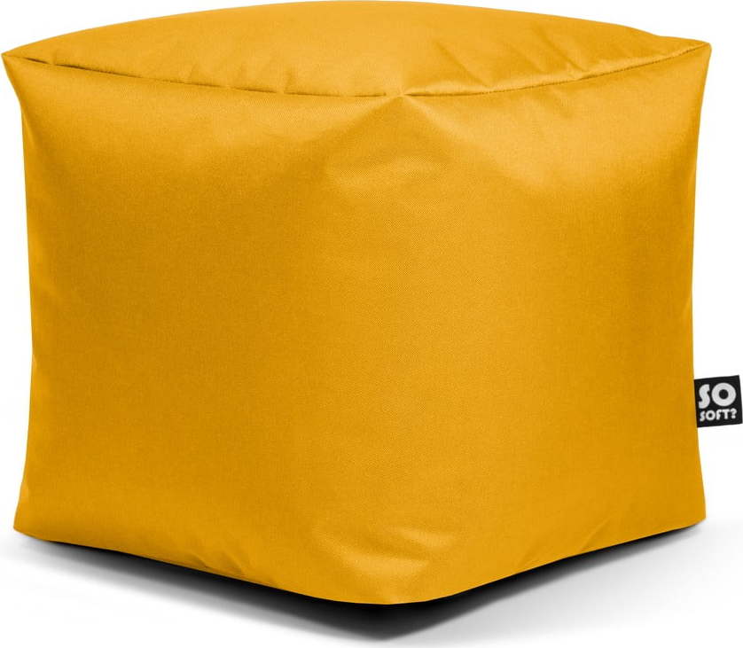Žlutý dětský sedací vak Cube M – So Soft? So Soft?